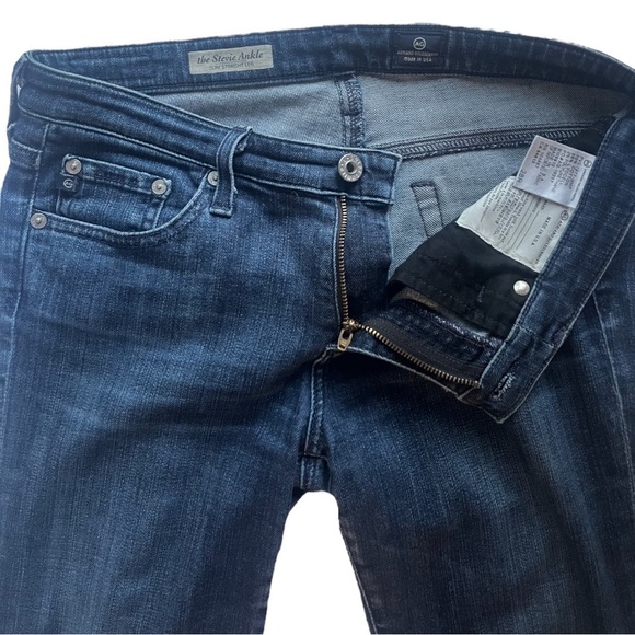 Ag Adriano Goldschmied The Stevie Ankle Slim Straight Leg Jean in Dark Wash - Picture 4 of 12